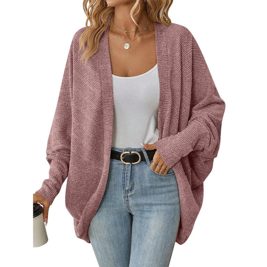 ☀️🧥New Arrivals - Open Front Batwing Cardigan – Breezy Layer for Work, Travel &amp; Casual Outings