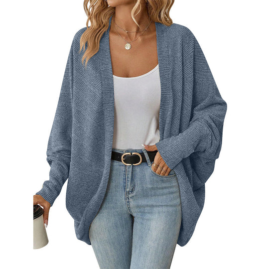 ☀️🧥New Arrivals - Open Front Batwing Cardigan – Breezy Layer for Work, Travel &amp; Casual Outings