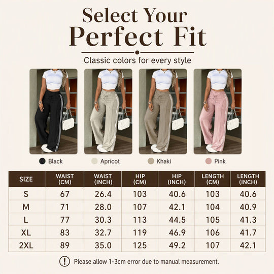 ☀️👖Seasonal Style - High-Rise Drawstring Pants – Breezy Comfort &amp; Easy Pairing for Any Casual Look