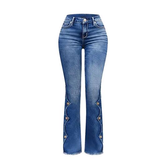 ⏰Last Day Sale 60% Off💃Women High Waisted Distressed Flare Jeans