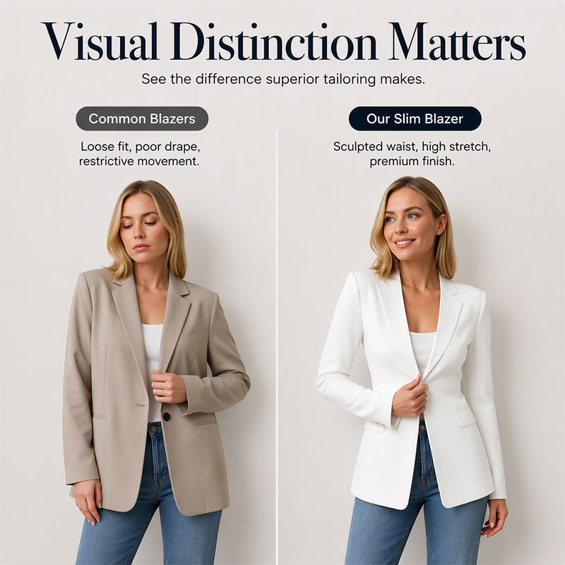 🧥Seasonal Style - Tailored Blazer with One-Button Closure – Breathable Comfort &amp; Crisp Lines for Every Occasion