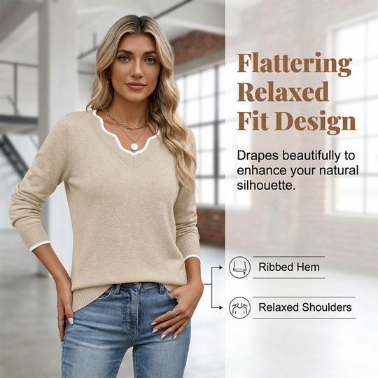 🍁New Fall Collection-Women’s Casual Long Sleeve Knit Top