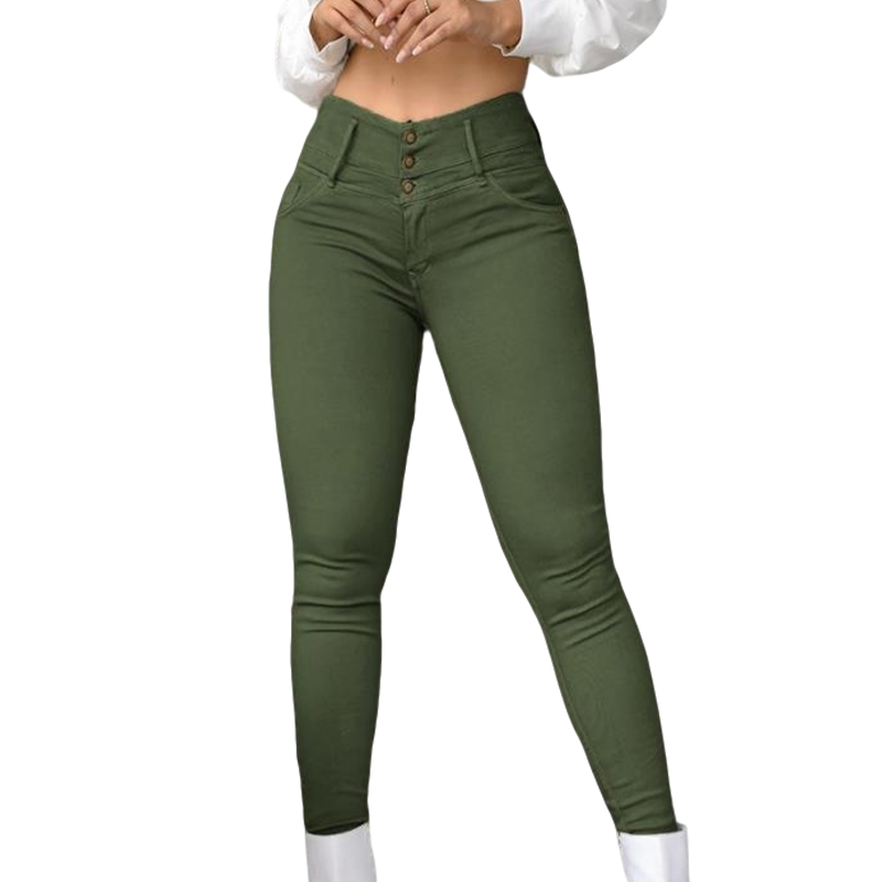 ✨ Women’s Stretch High-Waist Skinny Pants – Flattering Fit &amp; Everyday Comfort