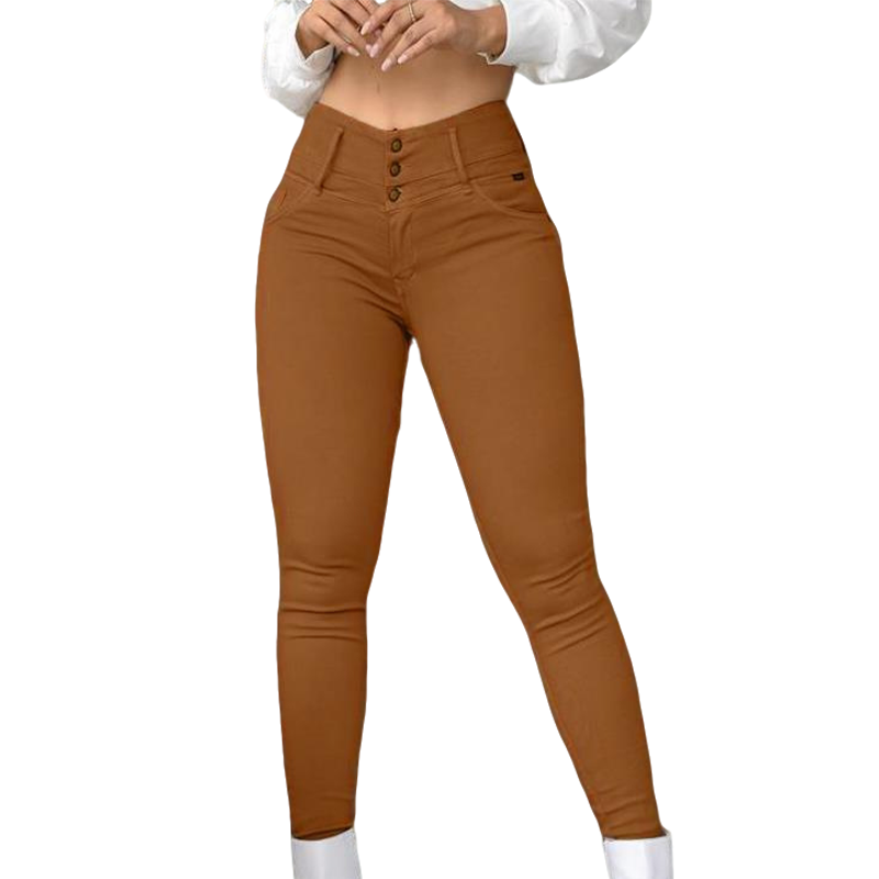 ✨ Women’s Stretch High-Waist Skinny Pants – Flattering Fit &amp; Everyday Comfort