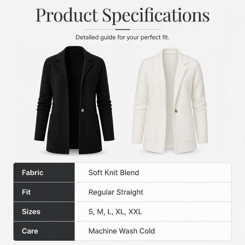 🏆Bestseller 🧥 Knit Lapel Cardigan – Timeless Silhouette &amp; Effortless Elegance for Every Look