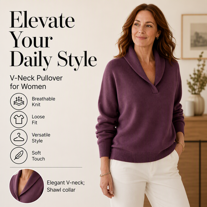 Bestseller🏆🧶 Shawl Collar Pullover – Timeless Comfort &amp; Effortless Style for Every Occasion