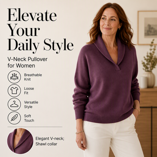 Bestseller🏆🧶 Shawl Collar Pullover – Timeless Comfort &amp; Effortless Style for Every Occasion