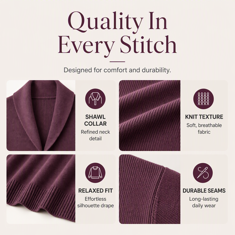 Bestseller🏆🧶 Shawl Collar Pullover – Timeless Comfort &amp; Effortless Style for Every Occasion