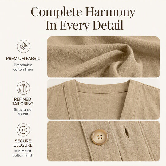 Bestseller🏆🧥 Breathable V-Neck Cardigan – Timeless Silhouette &amp; All-Day Comfort for Every Look