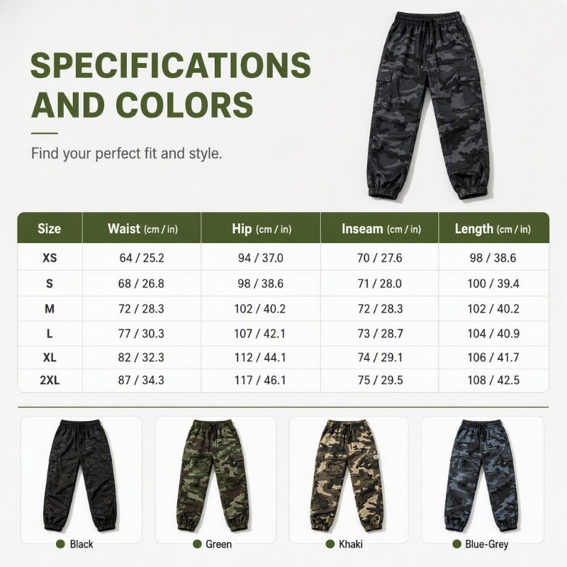 👖New Arrivals - Loose Cargo Joggers with High-Stretch Fabric – Functional Pockets &amp; Tapered Silhouette for Active Urban Wear
