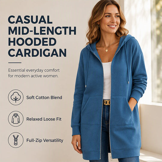 Bestseller🏆🧥 Hooded Cardigan – Timeless Silhouette &amp; Effortless Style for Every Look