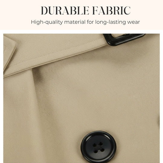 🍂 Women’s Double-Breasted Trench Coat – Timeless Elegance &amp; Effortless Autumn Style