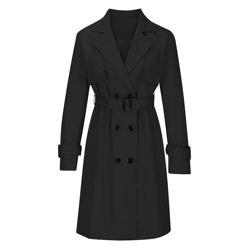 🍂 Women’s Double-Breasted Trench Coat – Timeless Elegance &amp; Effortless Autumn Style