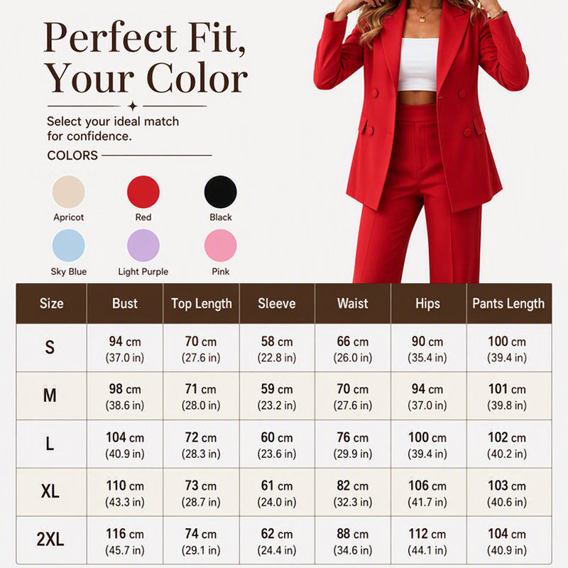 ✨ Women’s Elegant Blazer &amp; Trousers Set – Polished Style &amp; Effortless Sophistication