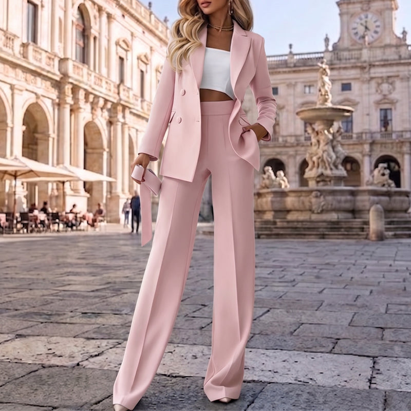 ✨ Women’s Elegant Blazer &amp; Trousers Set – Polished Style &amp; Effortless Sophistication