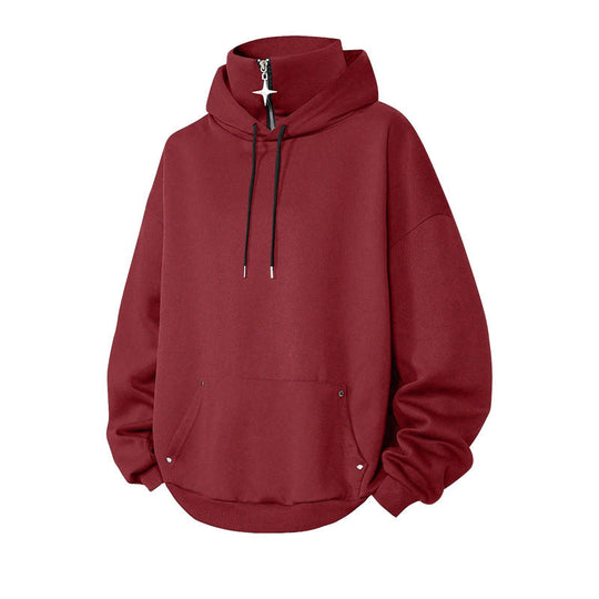 🍂 Men’s High-Collar Loose-Fit Hoodie – Cosy Comfort &amp; Effortless Autumn Style