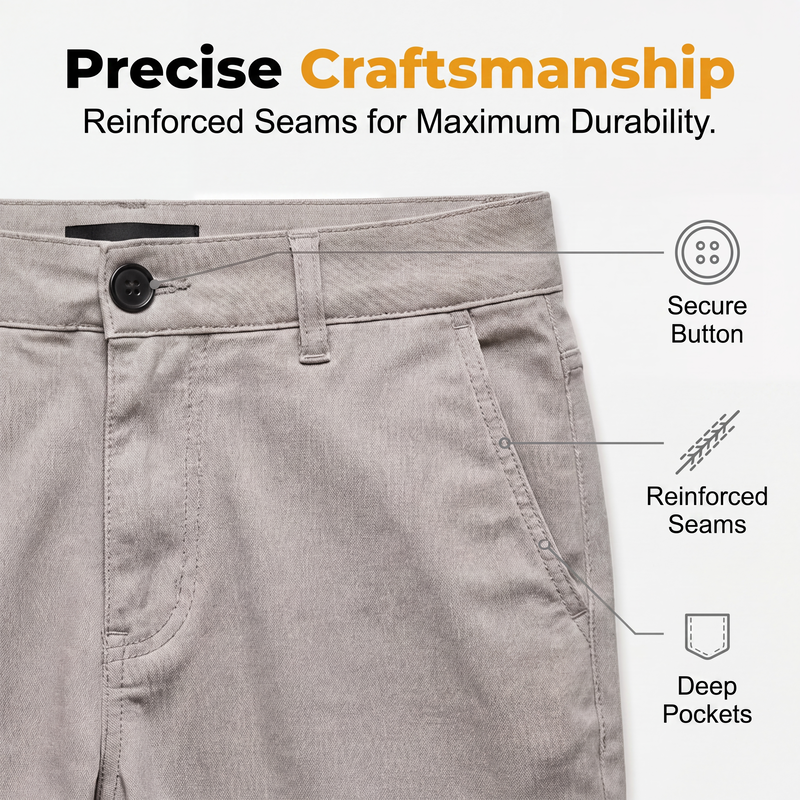 ✨ Men’s Modern Slim-Stretch Trousers – Sleek Fit &amp; All-Day Comfort