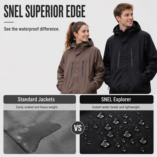 Windproof Hooded Cargo Jacket Waterproof Outdoor Streetwear Coat