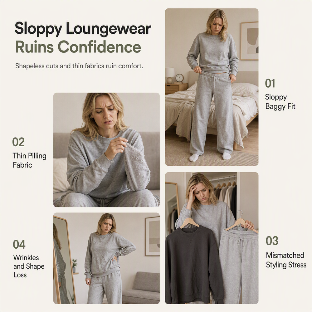 💯 Premium Quality | Women's Heavyweight Zip-Up & Wide-Leg Pants 2-Piece Set⚡