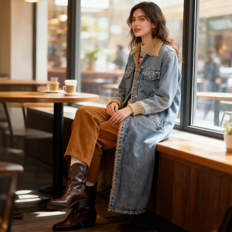 ❄️ Premium Denim Warmth | Women&