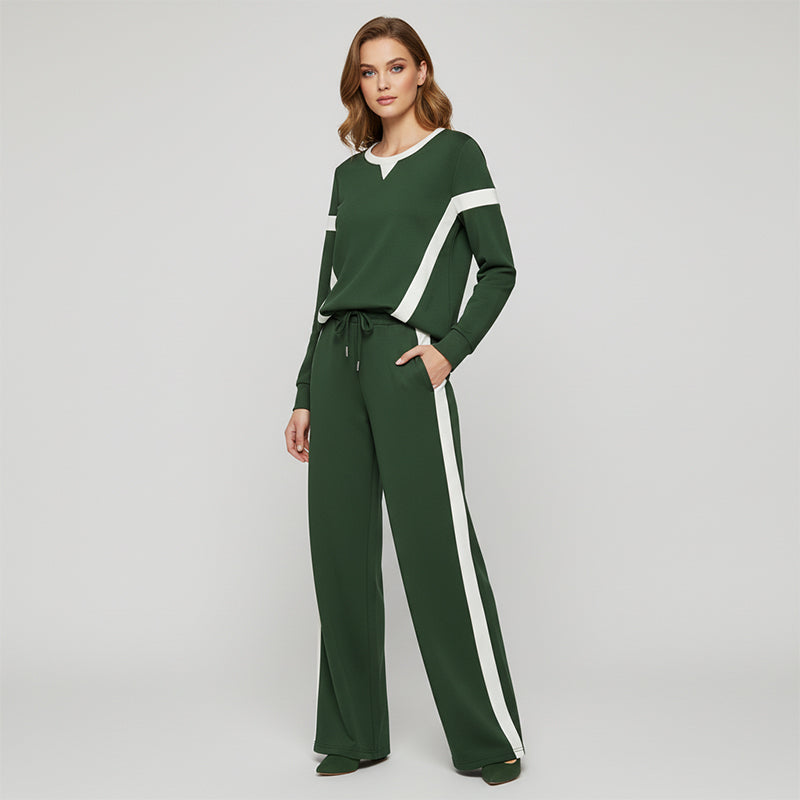 ✨ Women’s Casual Relaxed Fit Top &amp; Pants 2-Piece Set