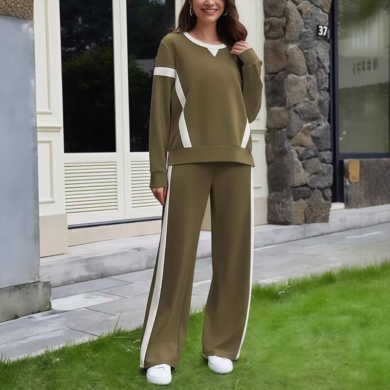 ✨ Women’s Casual Relaxed Fit Top &amp; Pants 2-Piece Set