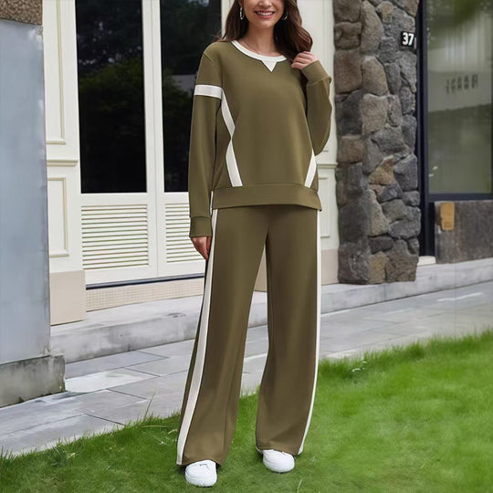 ✨ Women’s Casual Relaxed Fit Top &amp; Pants 2-Piece Set