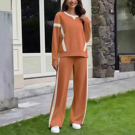 ✨ Women’s Casual Relaxed Fit Top &amp; Pants 2-Piece Set