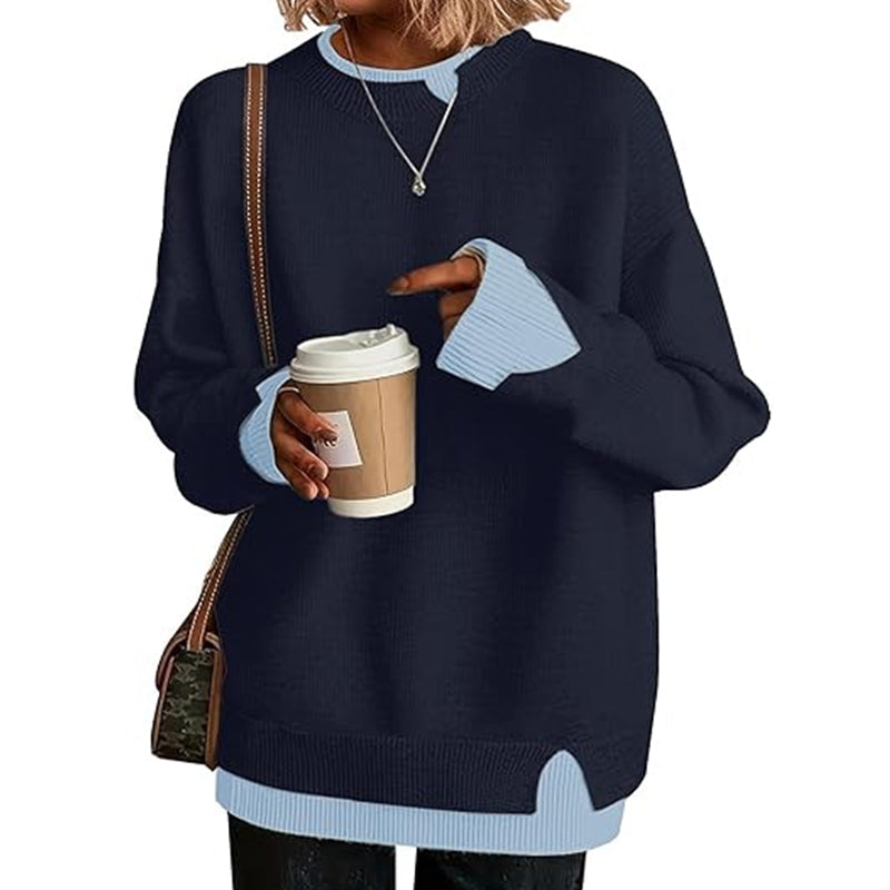 Women’s Mock Two Piece Knit Sweater