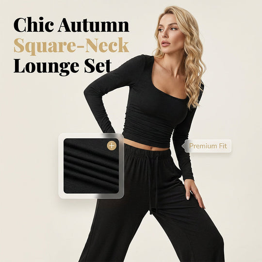 💫 Flattering Square Neck, Effortless Two-Piece Style | Women&