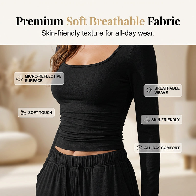 💫 Flattering Square Neck, Effortless Two-Piece Style | Women&