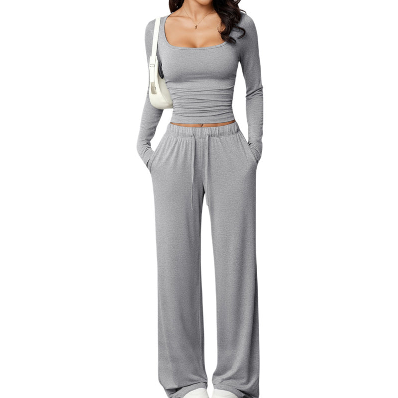 💫 Flattering Square Neck, Effortless Two-Piece Style | Women&