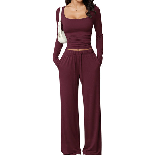 💫 Flattering Square Neck, Effortless Two-Piece Style | Women&