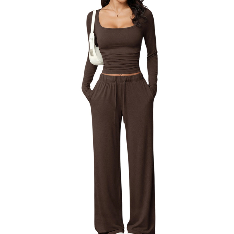 💫 Flattering Square Neck, Effortless Two-Piece Style | Women&
