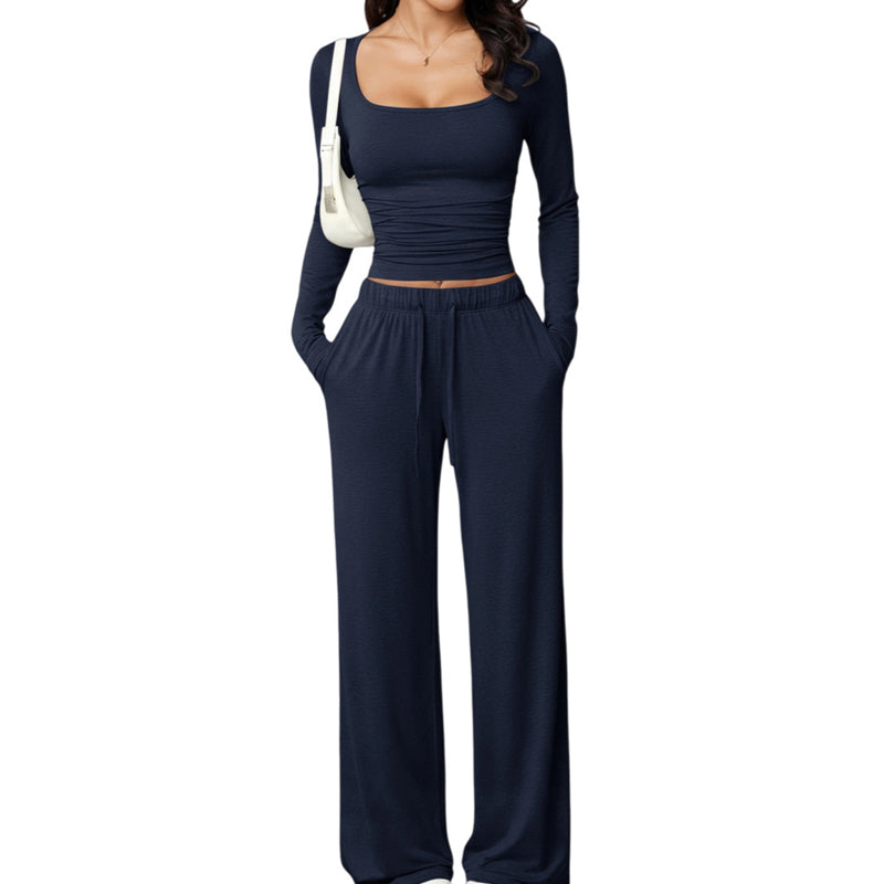 💫 Flattering Square Neck, Effortless Two-Piece Style | Women&