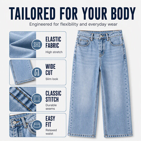 👖 Stretch Comfort, Flattering Wide-Leg Fit | Women&