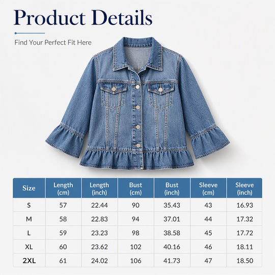 💙 Ruffled Denim, Waist-Flattering Shape | Women&