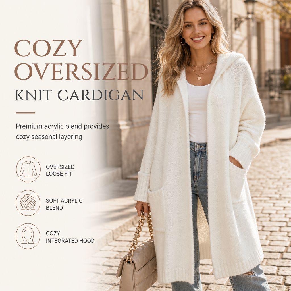 🧶 Cozy Long-Line Fit, Statement Back Detail | Women&