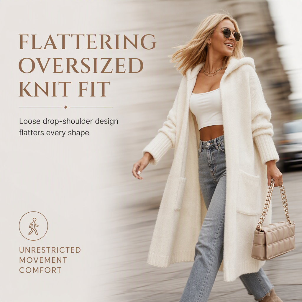 🧶 Cozy Long-Line Fit, Statement Back Detail | Women&