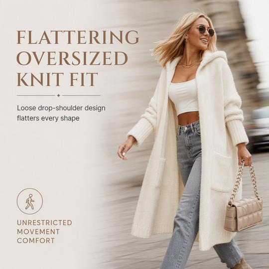 🧶 Cozy Long-Line Fit, Statement Back Detail | Women&