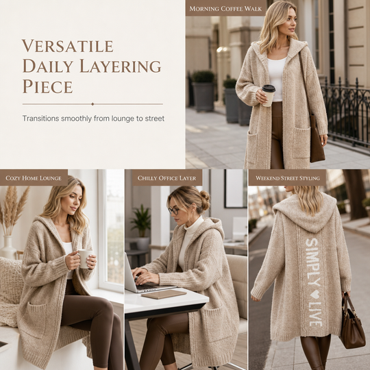🧶 Cozy Long-Line Fit, Statement Back Detail | Women&