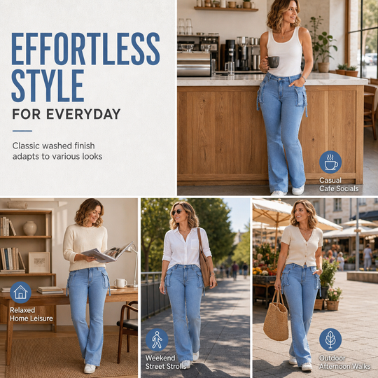 👖 Retro Utility Denim | Women&