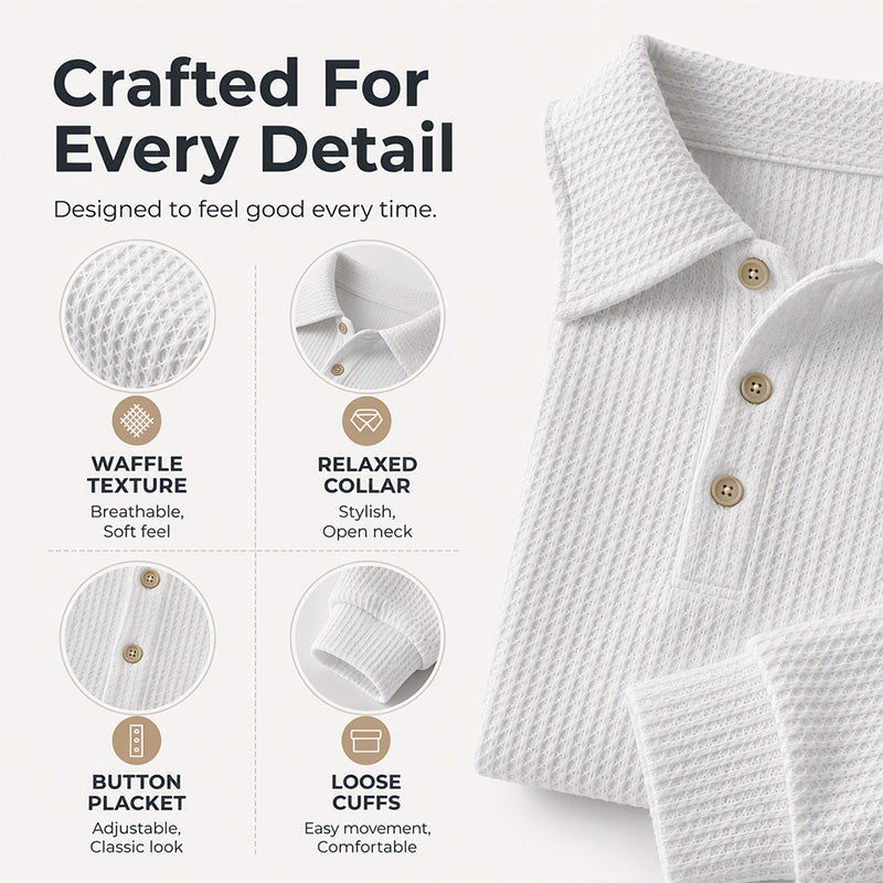 🍁Autumn Hot Sale 49% OFF🔥Women's Casual Waffle Knit Top