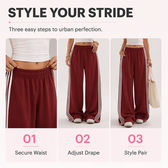👖 Side Stripes, Leg-Lengthening Drape | Women&