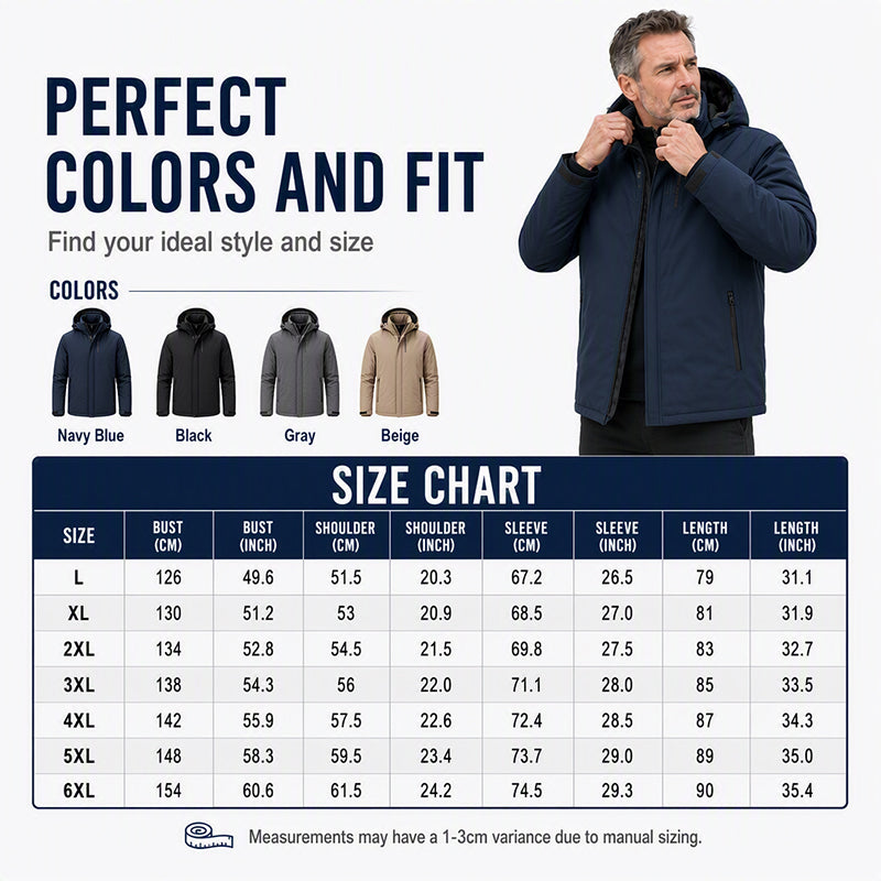 🌧️ Waterproof Protection, Plush-Lined Warmth | Men&