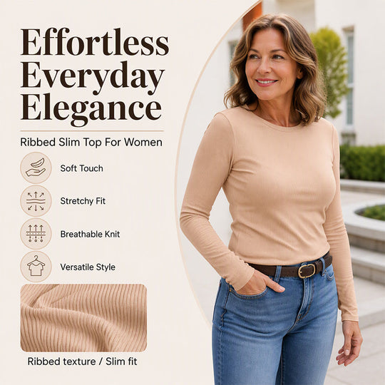 🧶 Ribbed Texture, Easy Everyday Fit | Women&