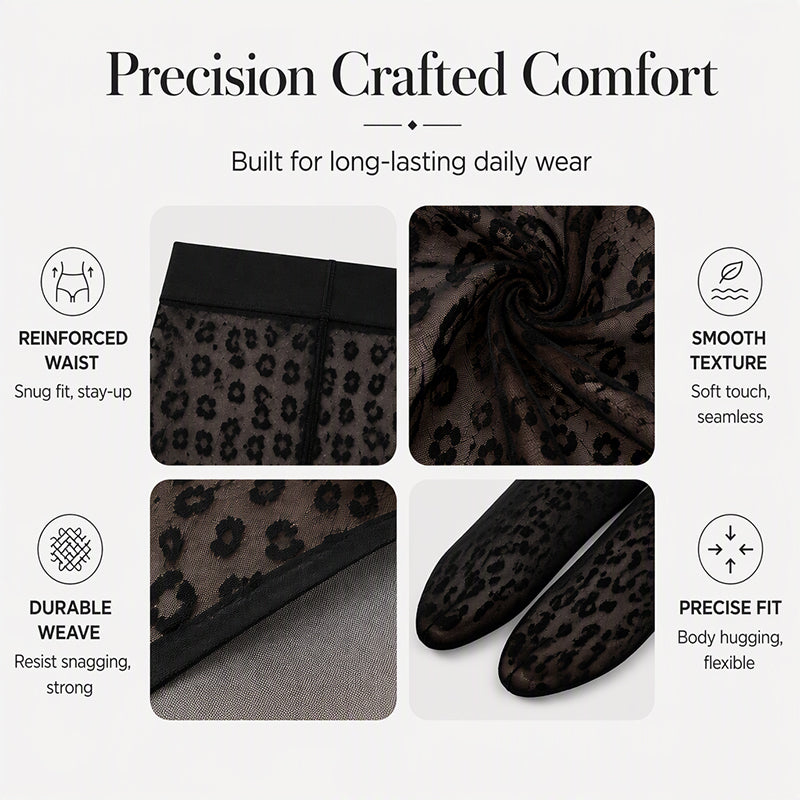 🏆 BUY 1 GET 1 FREE! 🔥Women's Sexy Leopard Print Jacquard Pantyhose