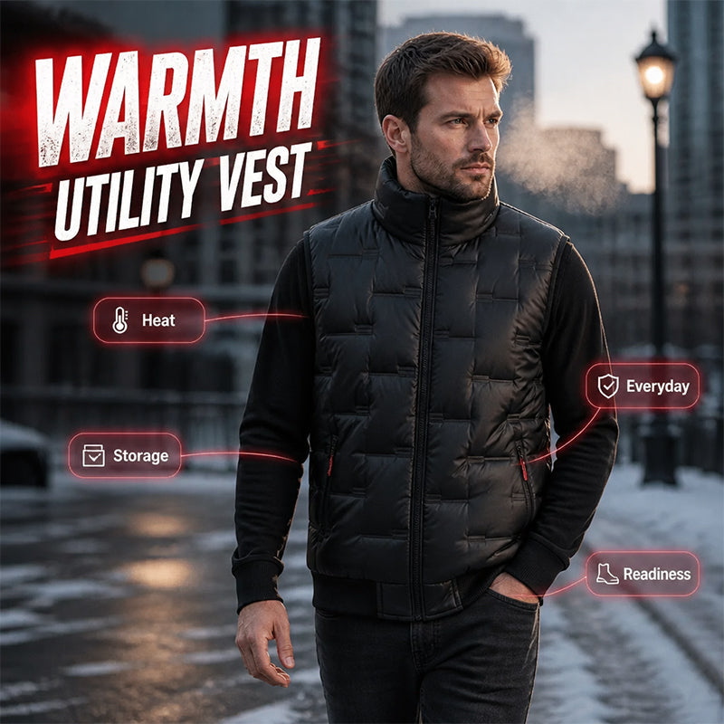 🦺 Warm Core, Hands-Free Storage | Men&