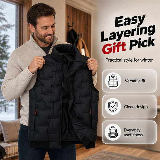 🦺 Warm Core, Hands-Free Storage | Men&