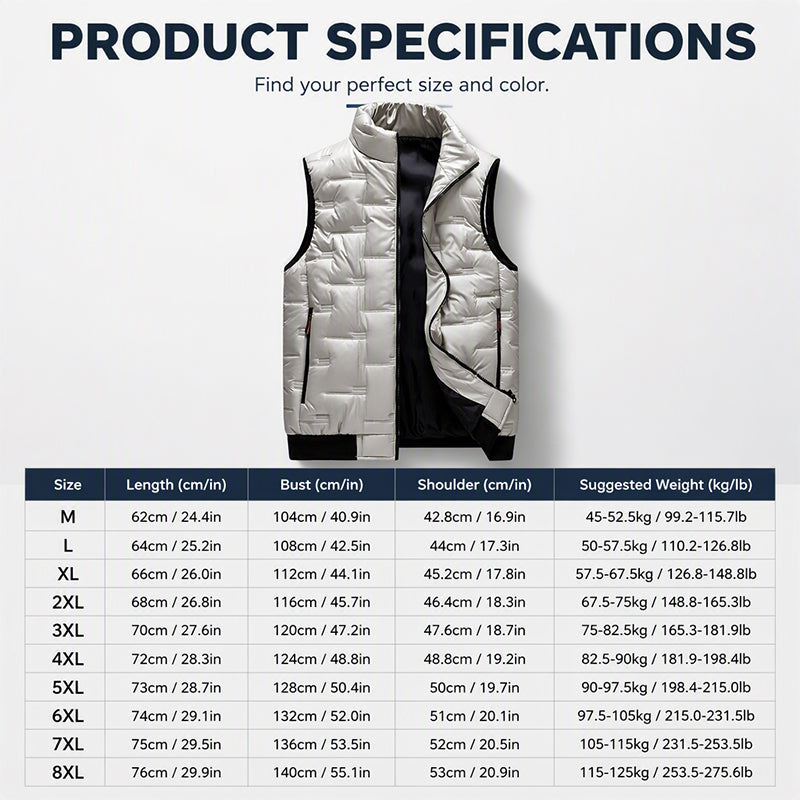 🦺 Warm Core, Hands-Free Storage | Men&